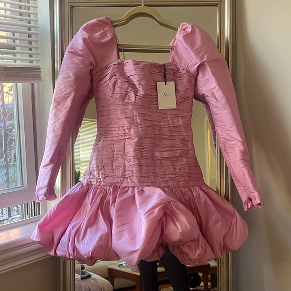 NWT AJE DRESS PINK with bubble skirt - Picture 2 of 5